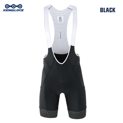 KEMALOCE Men Cycling Bib Shorts Blank Blue&Black 5D Gel Pad Mountain Bike Shorts High End Outdoor Breathable Bike Tight Knicker.